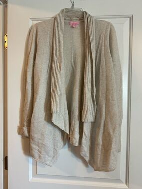 Lilly Pulitzer grey cashmere cardigan, medium